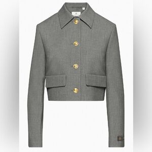 Aritzia Babaton Frances Jacket Blazer with Gold Buttons - grey, women’s Large